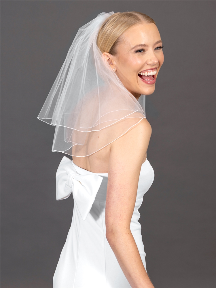 AVA | Short veil, elbow length veil, short wedding veil, waist length orders veil, elbow veil, shoulder veil